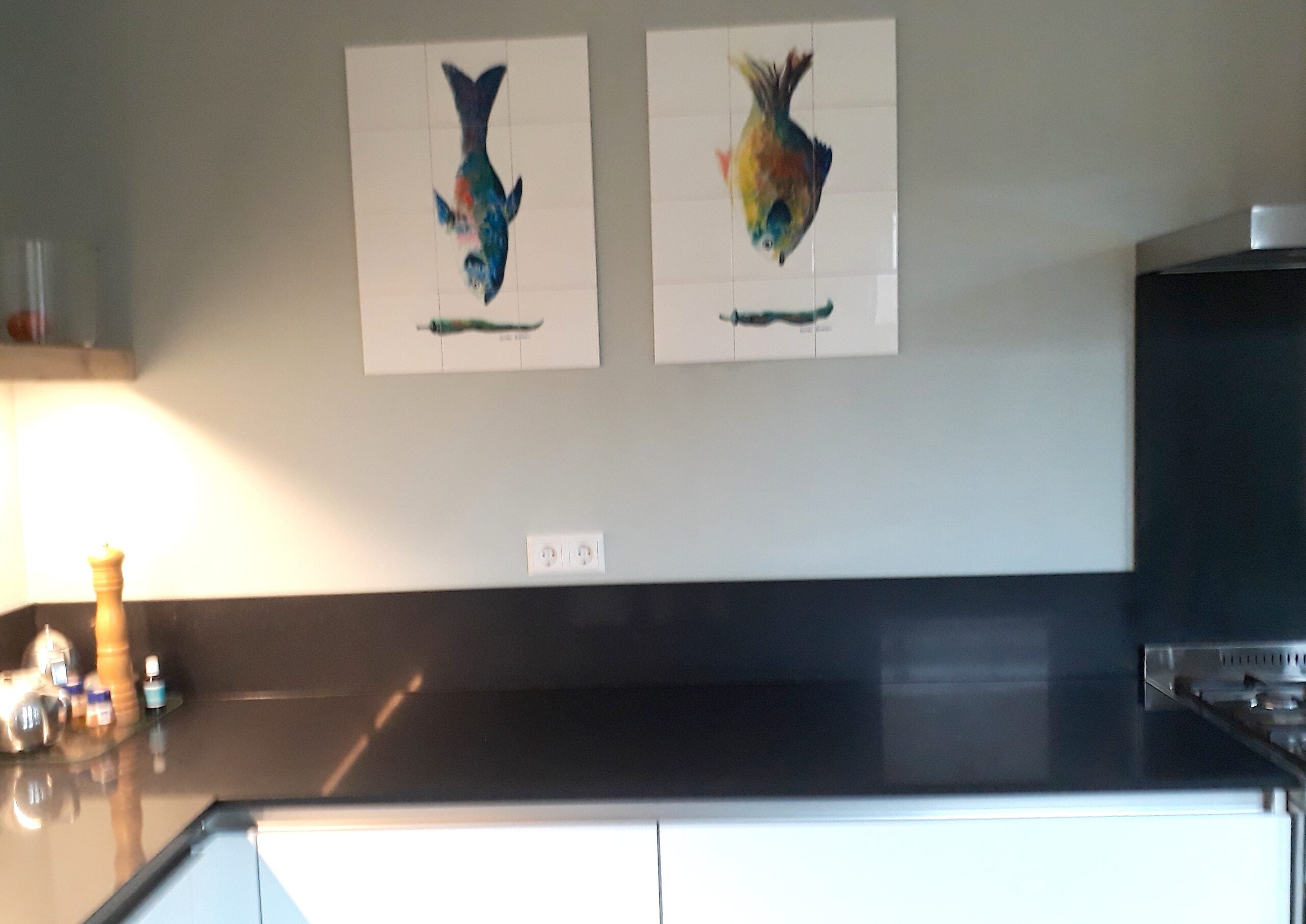 Tegeltableau Vissen