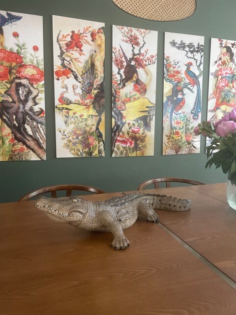Krokodil decoratie