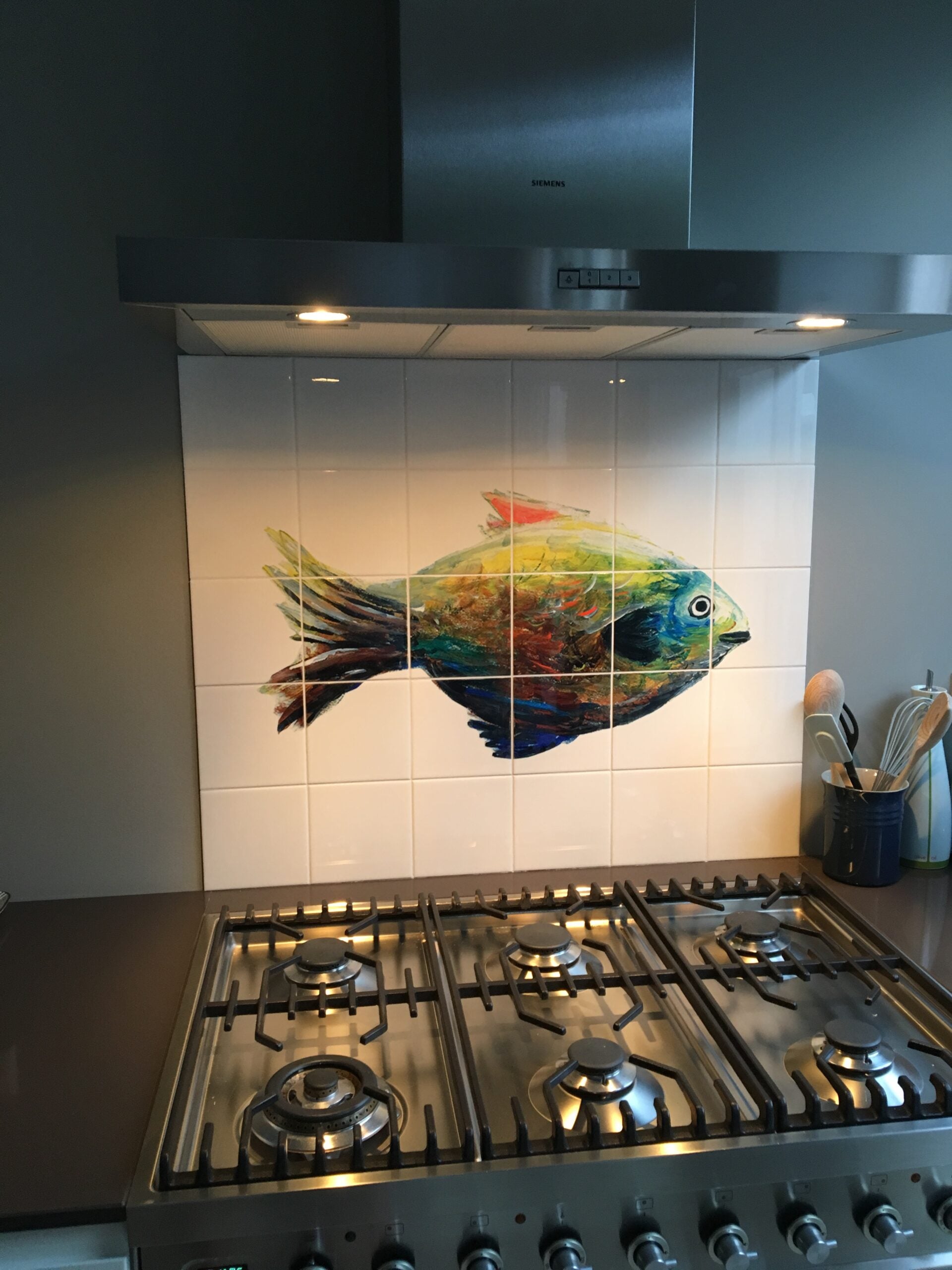 Tegeltableau Vis