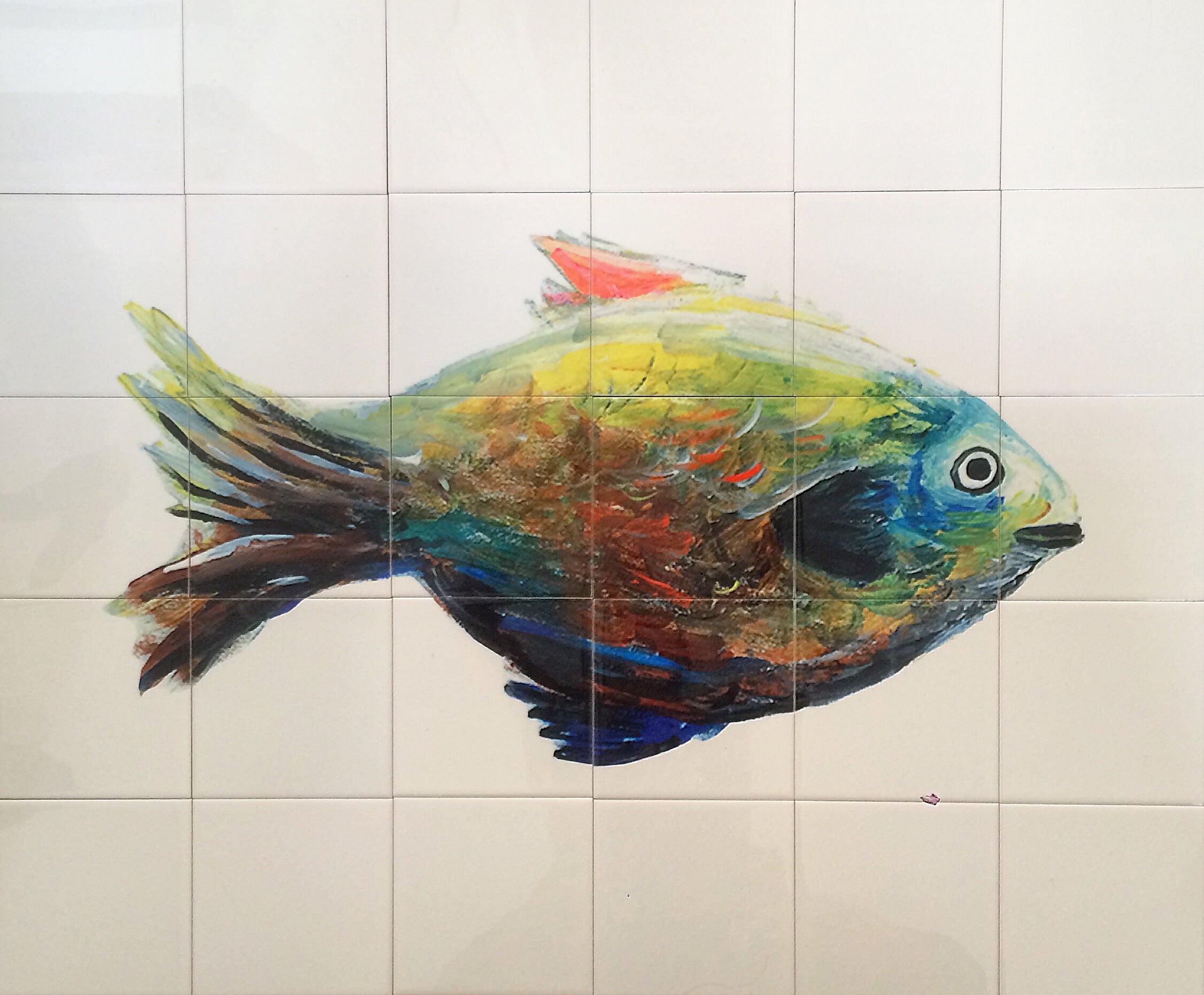 Tegeltableau Vis