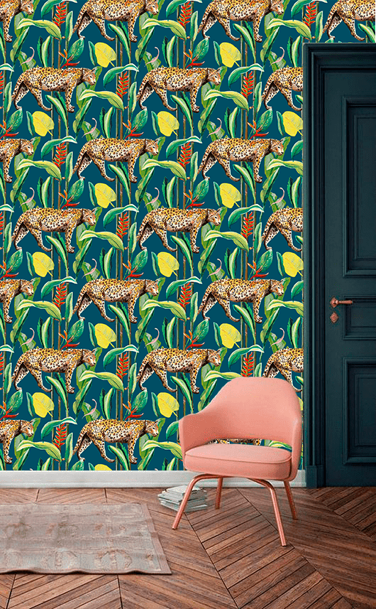Behang Wild Jungle Stories Panter