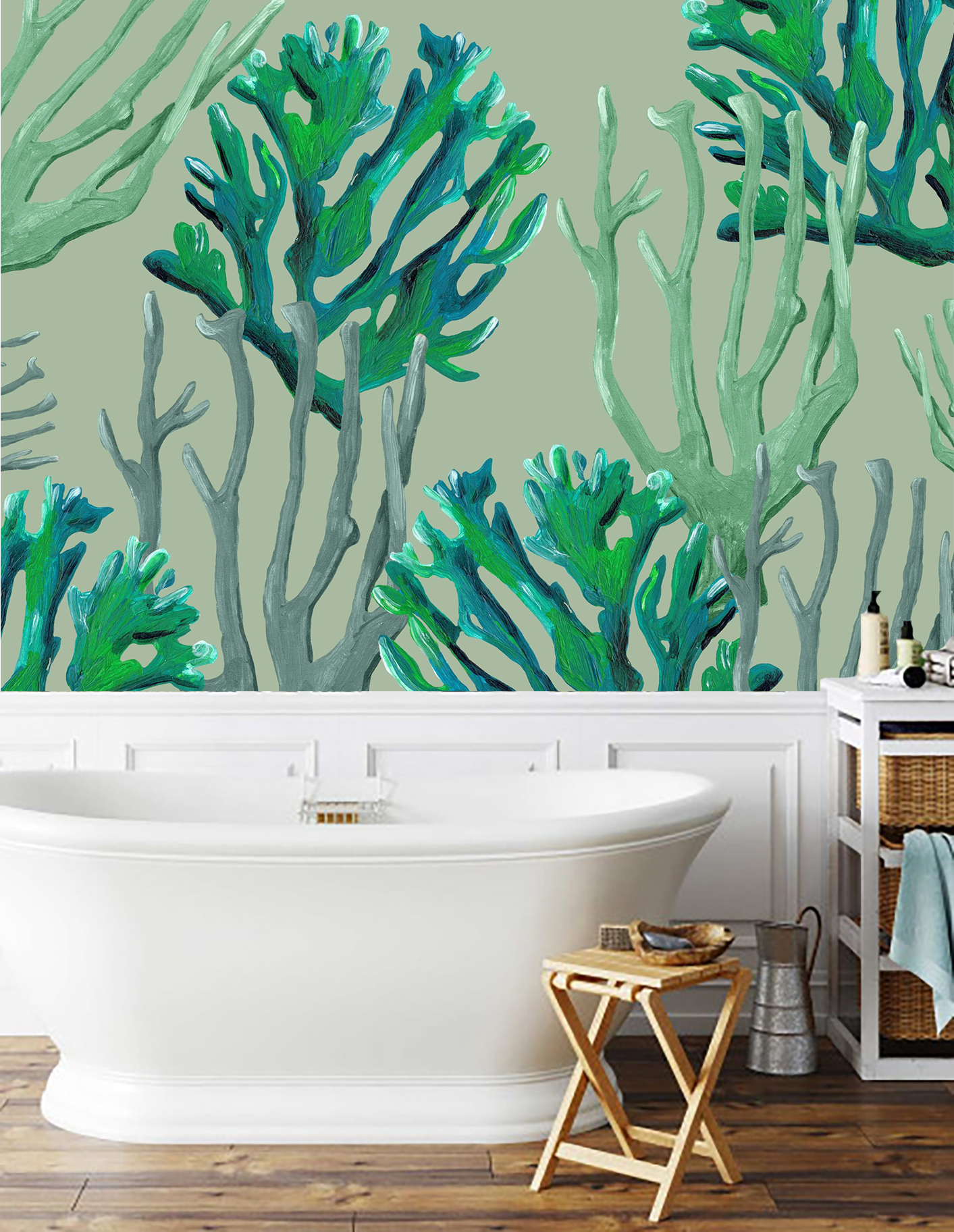 Mural Koraal rood Coastal coral red