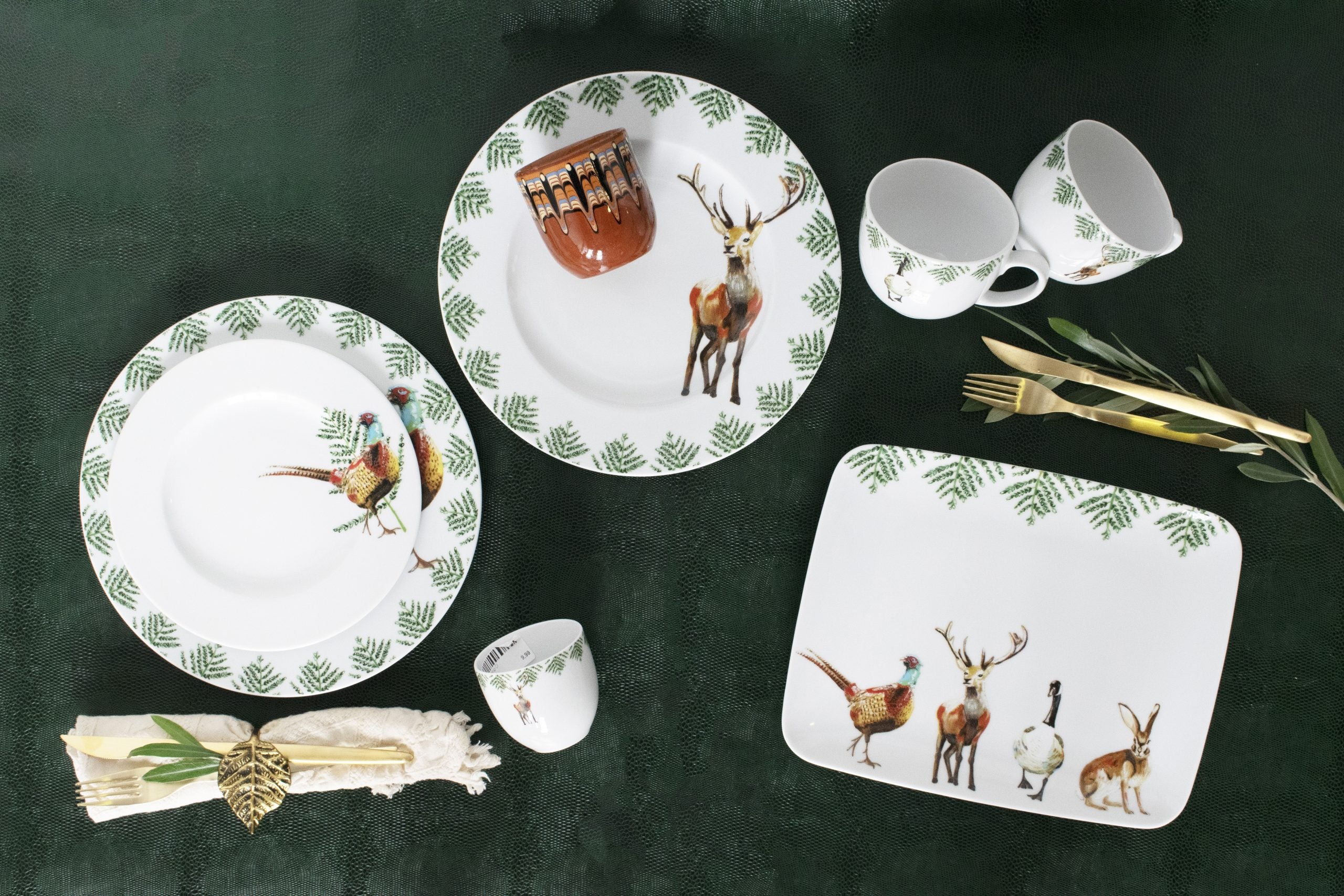 Dinerbord Hert Festive Season