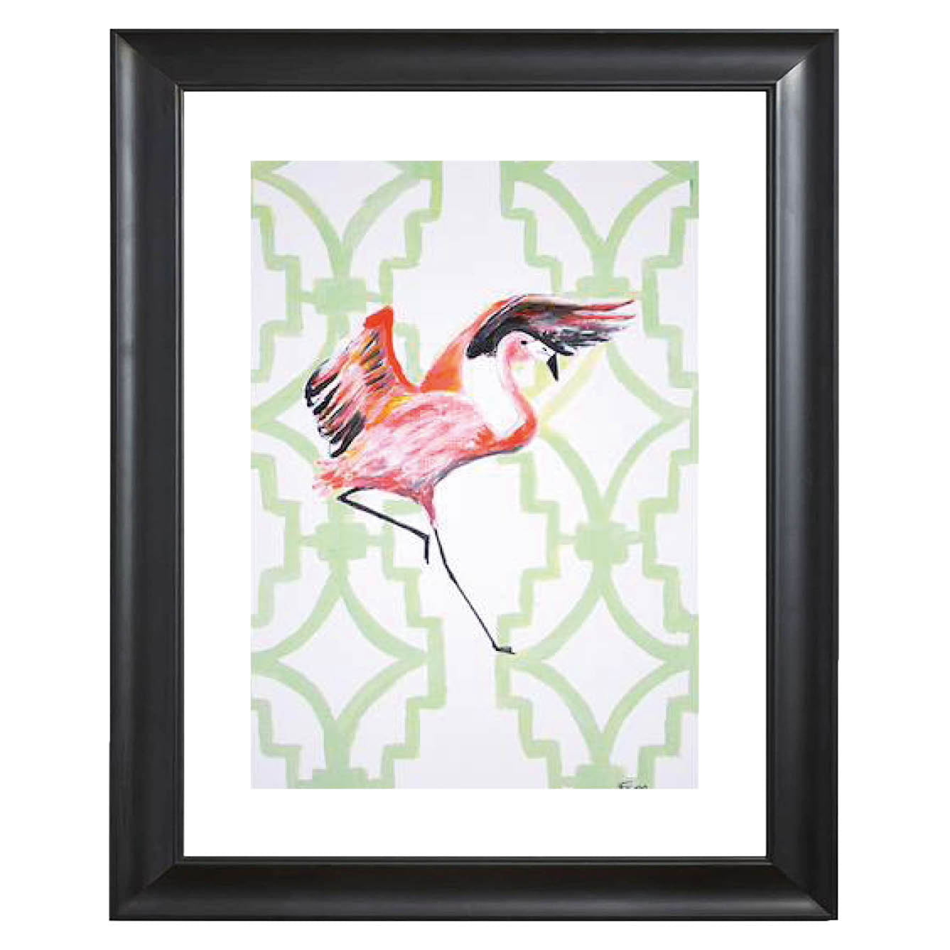Art print flamingo