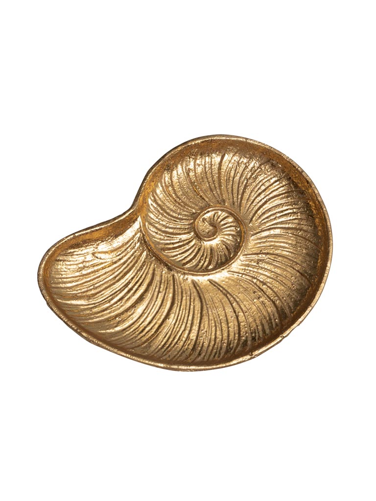 Gouden schelp dienblad