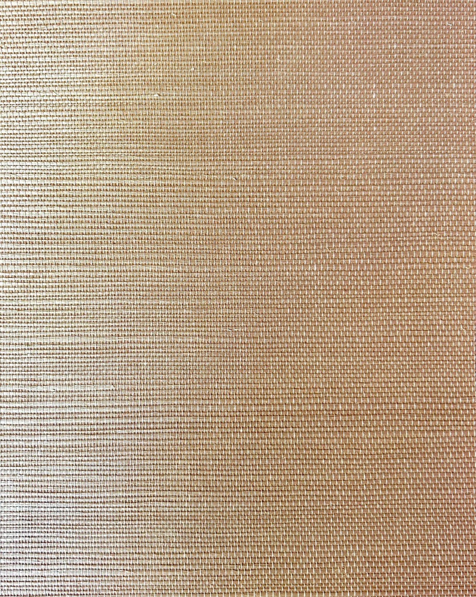 Natuurlijk behang sisal roze champagne