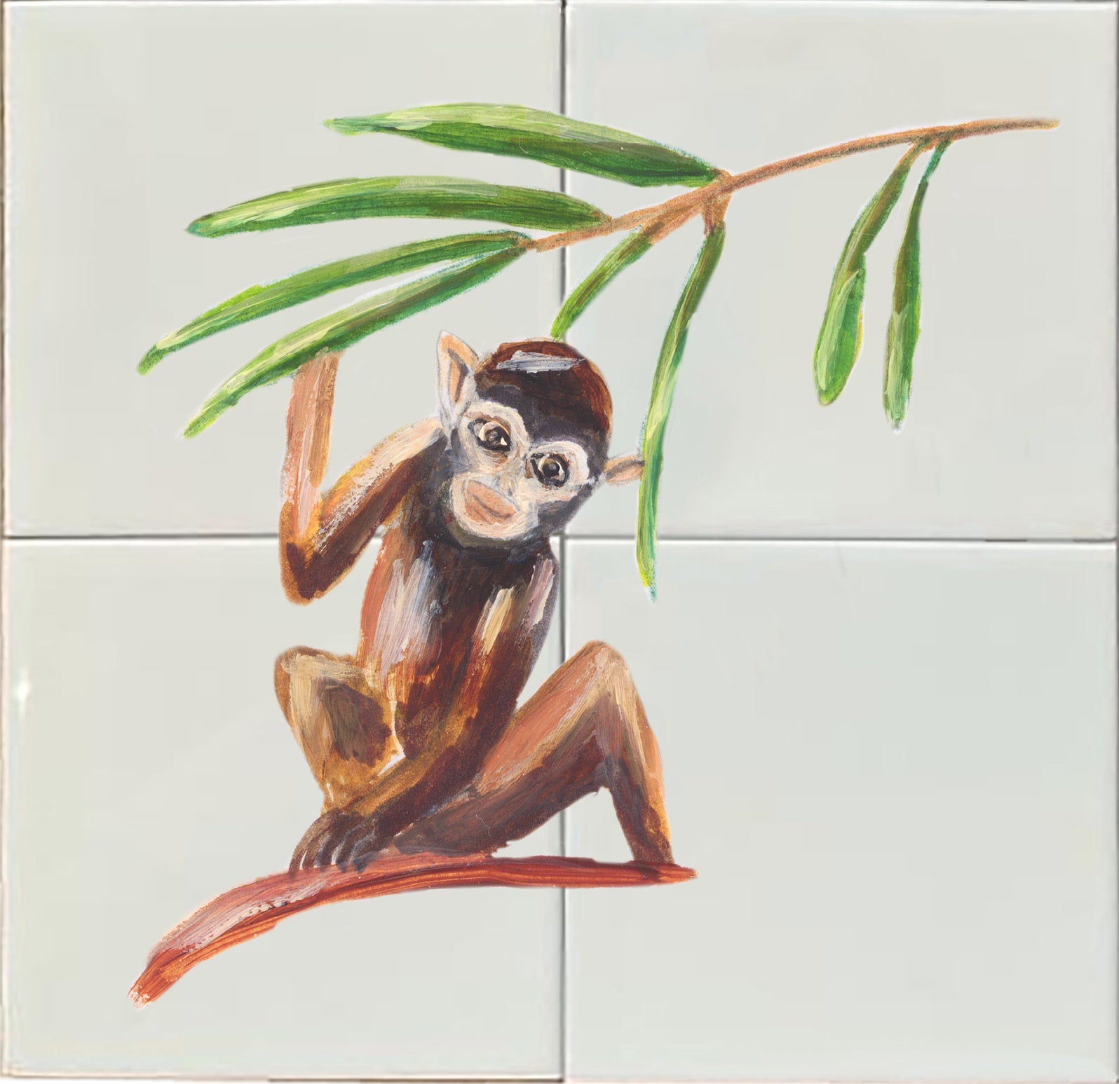 Tegeltableau Aap