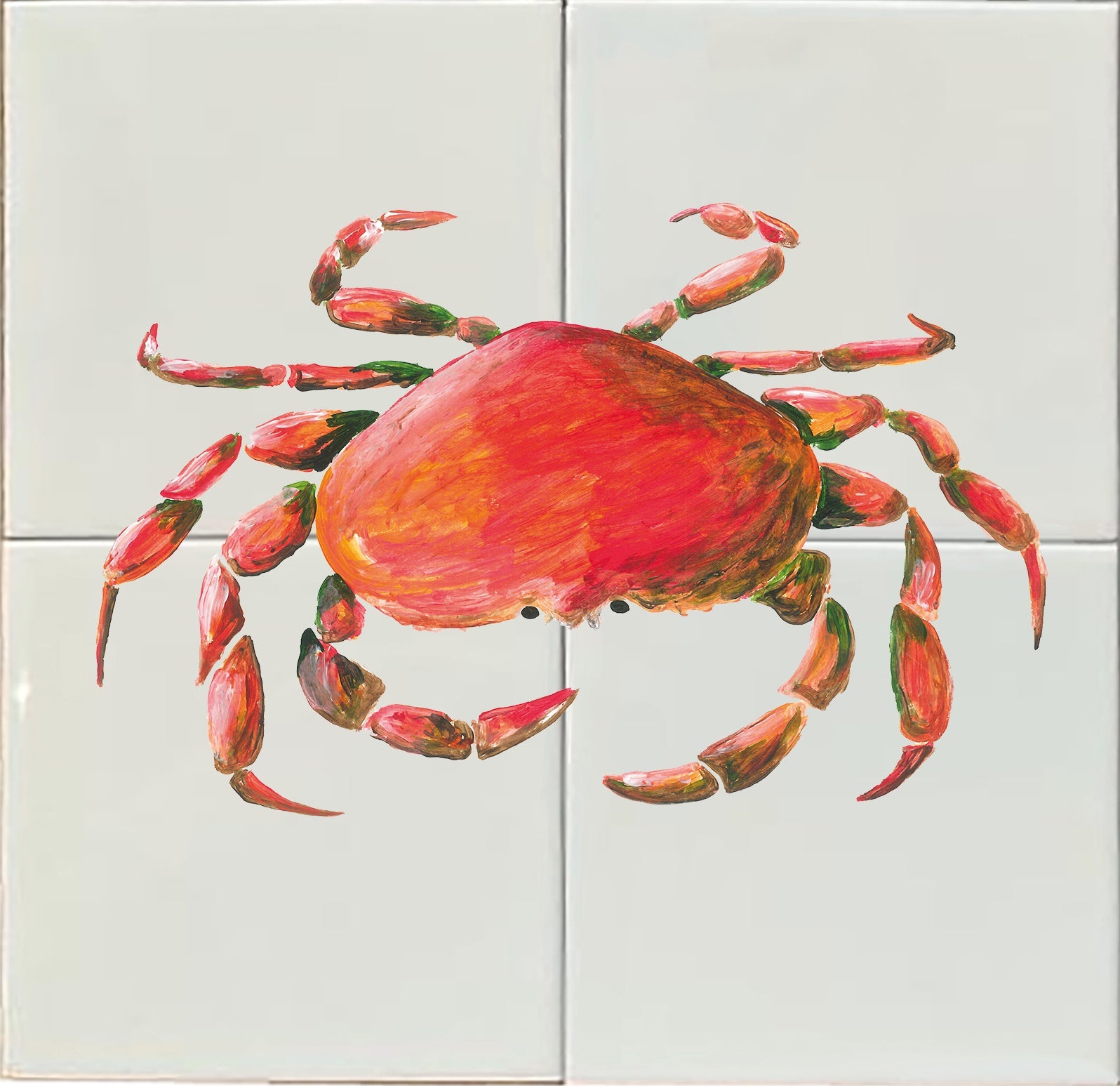 Tegeltableau Krab