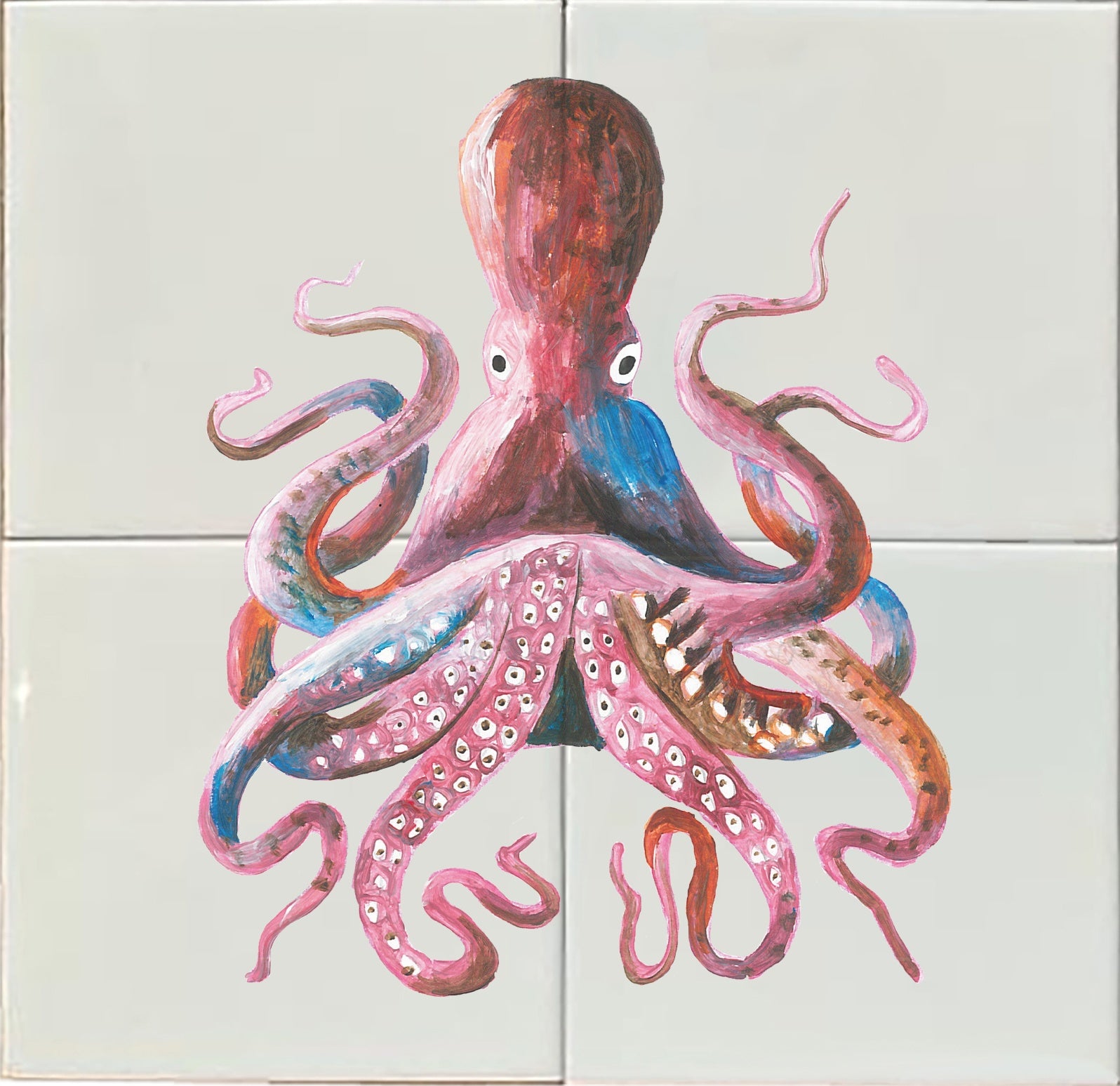 Tegeltableau Octopus