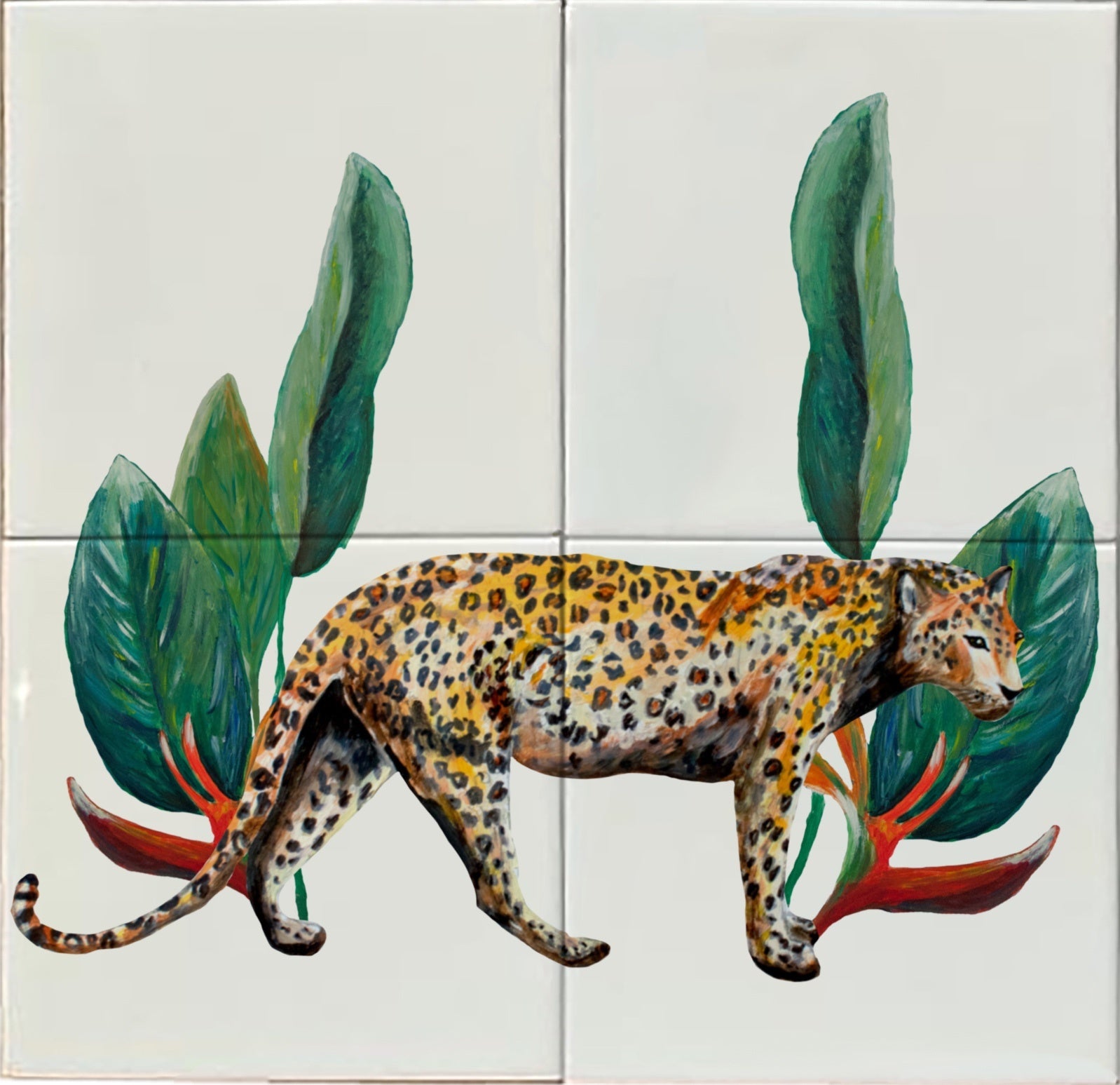 Tegeltableau Panter