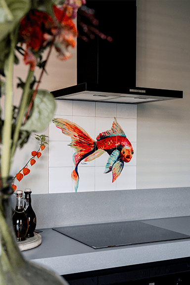 Tegeltableau Funky Fish