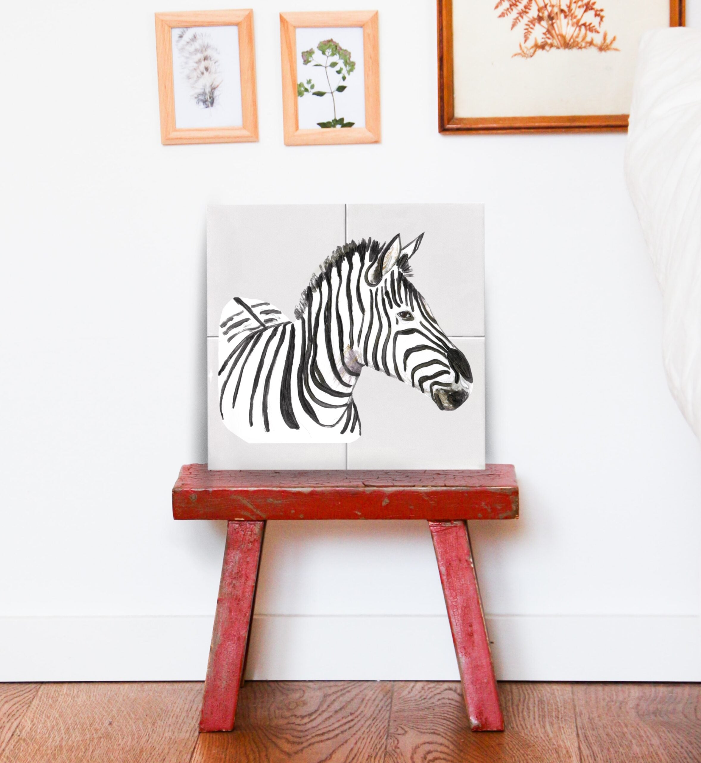 Tegeltableau Zebra