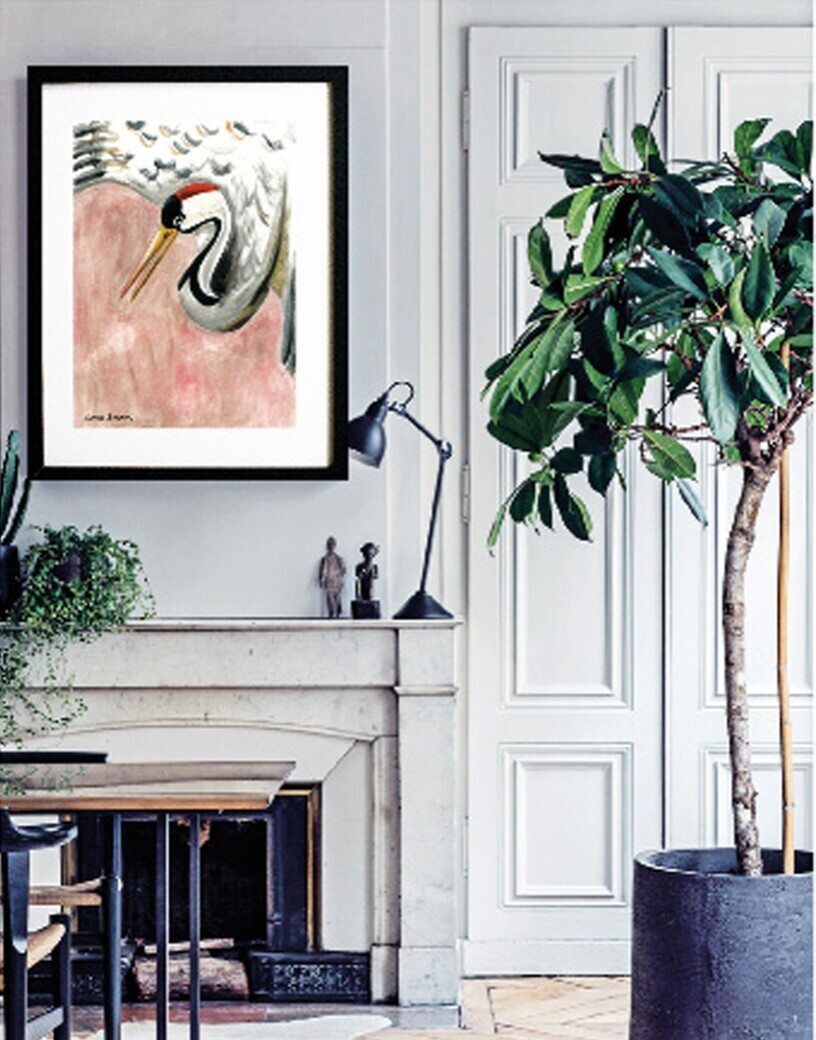Art print crane