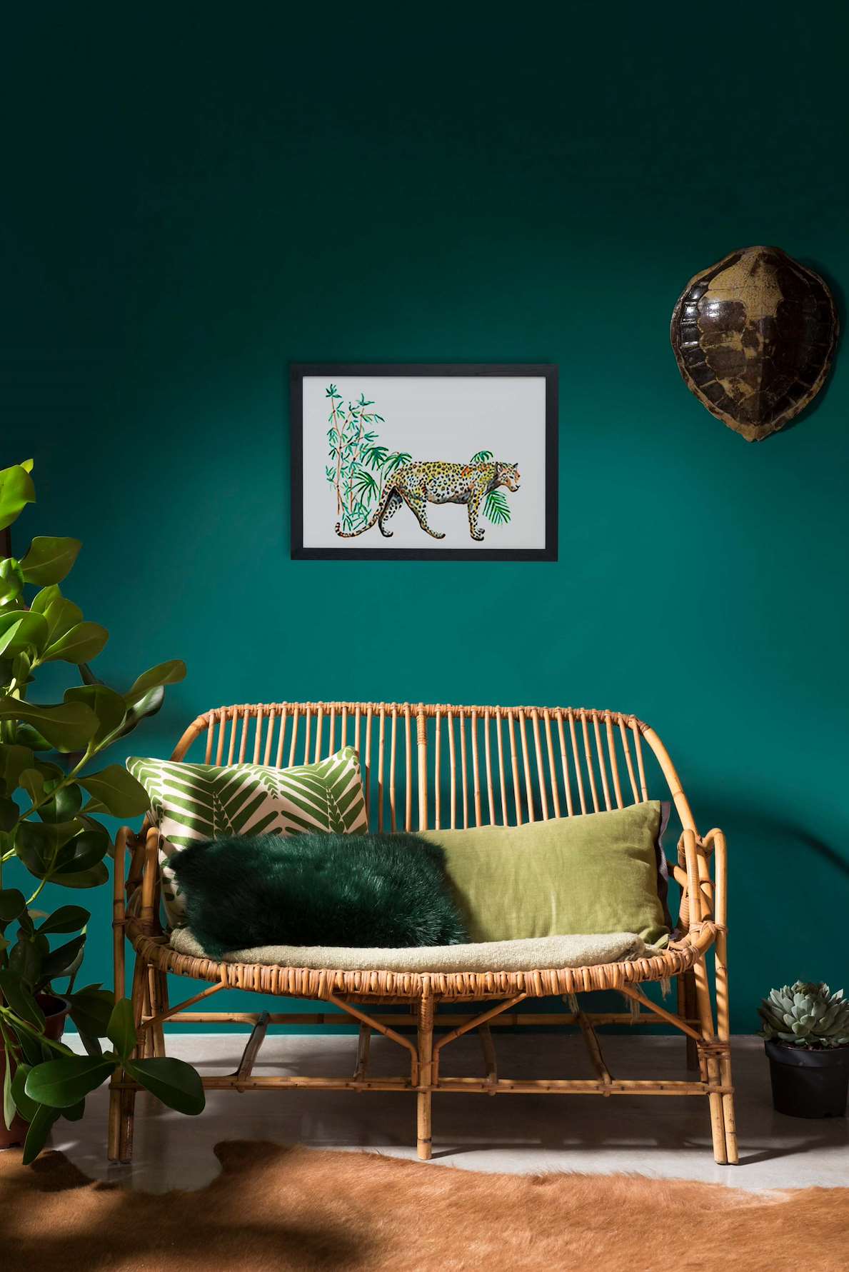 Art print jungle tiger