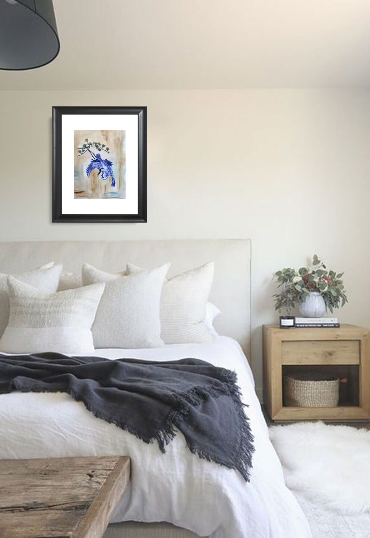 Art print crane Japan