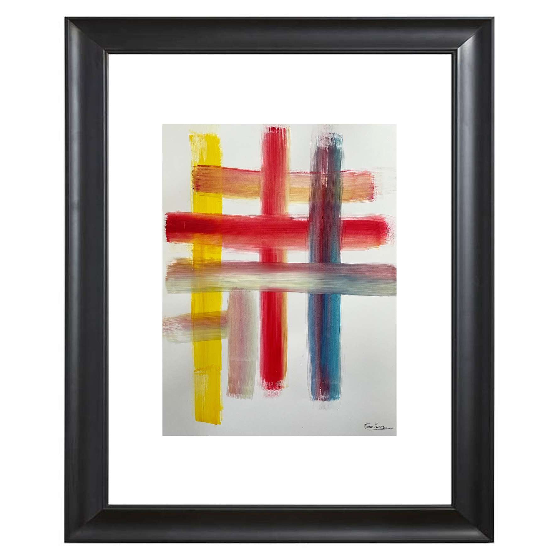 Art print abstract line art