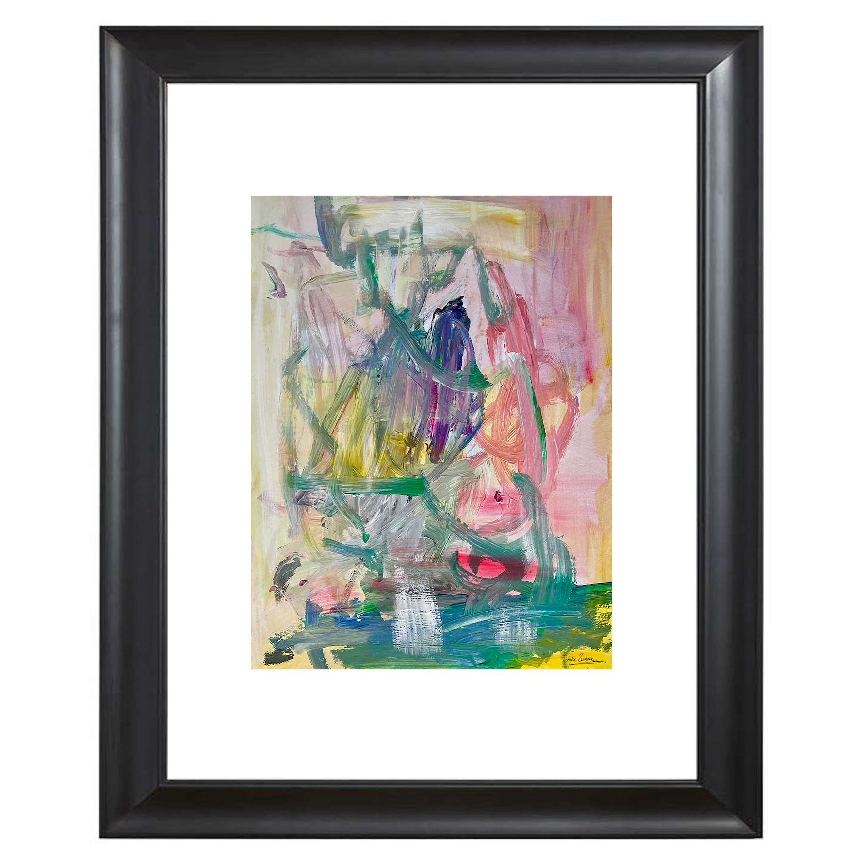 Art print abstract colorful