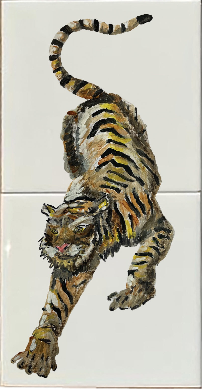 Tegeltableau Tijger
